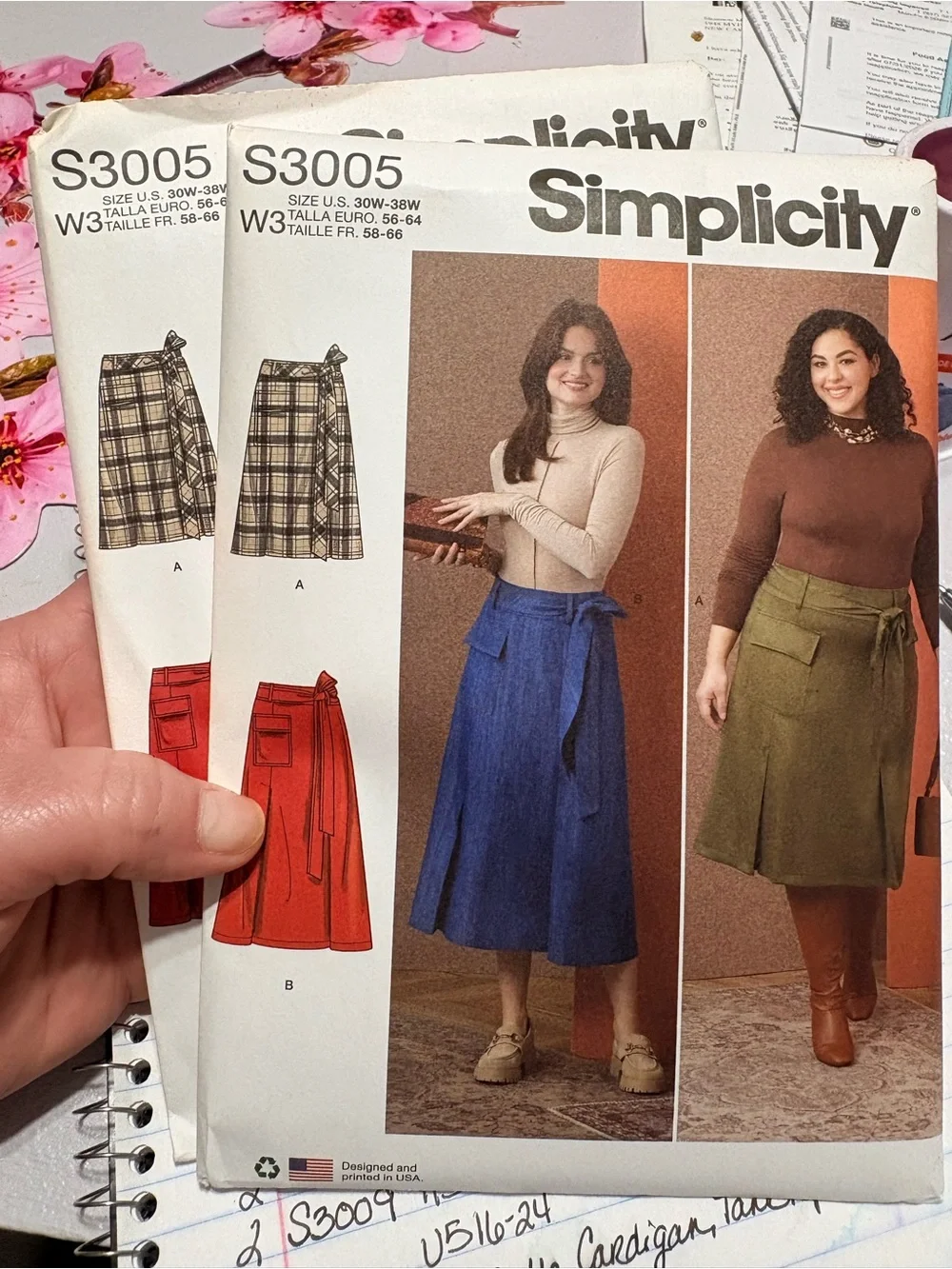 BN UNCUT SIMPLICITY 3005 W3 PLUS SKIRT SEWING PATTERNS